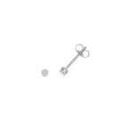 Clustdlysau Diemwnt Aur Gwyn 9ct 0.04CT