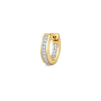 Clustdlysau Diemwnt Aur Melyn 9ct 0.09CT