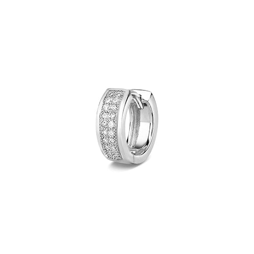 Clustdlysau Diemwnt Aur Gwyn 9ct 0.15CT