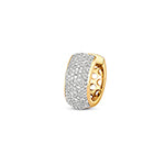 Clustdlysau Diemwnt Aur Melyn 9ct 0.76CT