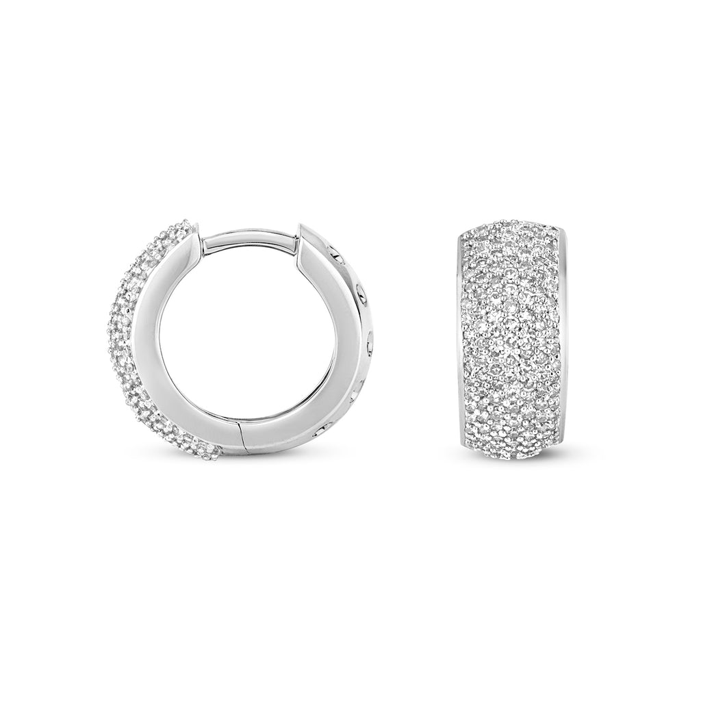 9ct White Gold Diamond Earrings 0.76CT