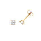Clustdlysau Diemwnt Aur Melyn 9ct 0.16CT