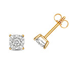 9ct Yellow Gold Diamond Earrings 0.36CT