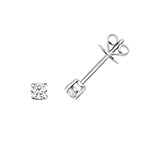 9ct White Gold Diamond Earrings 0.2CT