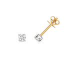9ct Yellow Gold Diamond Earrings 0.3CT
