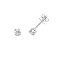 Clustdlysau Diemwnt Aur Gwyn 9ct 0.4CT