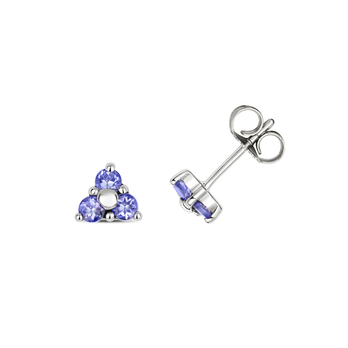 9ct White Gold Tanzanite Earrings 0.35CT