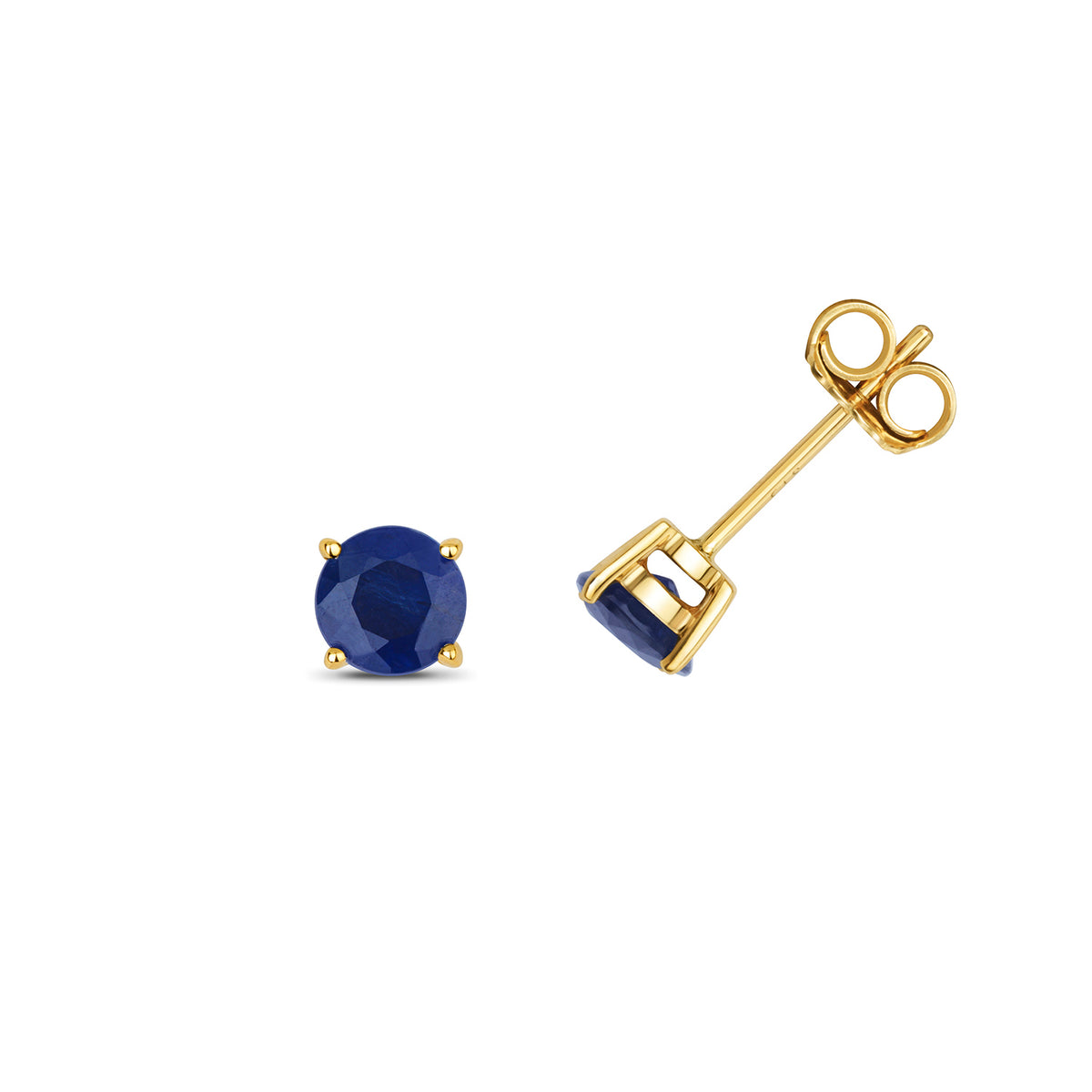 9ct Yellow Gold Sapphire Earrings 1.2CT