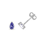 9ct White Gold Tanzanite Earrings 0.45CT