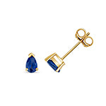 Clustdlysau Saffir Aur Melyn 9ct 0.45CT