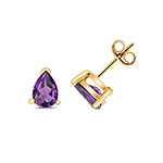 9ct Yellow Gold Amethyst Earrings 0.24CT