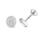 9ct White Gold Diamond Earrings 0.23CT