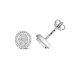 9ct White Gold Diamond Earrings 0.23CT