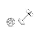 9ct White Gold Diamond Earrings 0.26CT