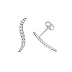 Clustdlysau Diemwnt Aur Gwyn 9ct 0.25CT