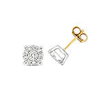 9ct Yellow Gold Diamond Earrings 0.4CT
