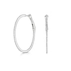 Clustdlysau Diemwnt Aur Gwyn 9ct 0.5CT