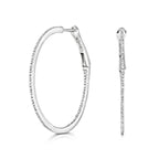 Clustdlysau Diemwnt Aur Gwyn 9ct 0.5CT