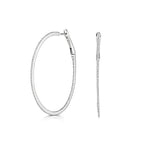 Clustdlysau Diemwnt Aur Gwyn 9ct 0.75CT