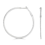 Clustdlysau Diemwnt Aur Gwyn 9ct 0.75CT
