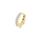 Clustdlysau Diemwnt Aur Melyn 9ct 0.05CT