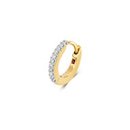 Clustdlysau Diemwnt Aur Melyn 9ct 0.05CT
