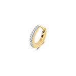 Clustdlysau Diemwnt Aur Melyn 9ct 0.05CT