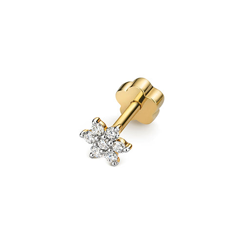 9ct Yellow Gold Diamond Earrings 0.07CT