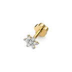 9ct Yellow Gold Diamond Earrings 0.07CT