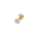9ct Yellow Gold Diamond Earrings 0.07CT