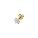 Clustdlysau Diemwnt Aur Melyn 9ct 0.09CT