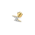 Clustdlysau Diemwnt Aur Melyn 9ct 0.04CT
