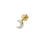 Clustdlysau Diemwnt Aur Melyn 9ct 0.03CT