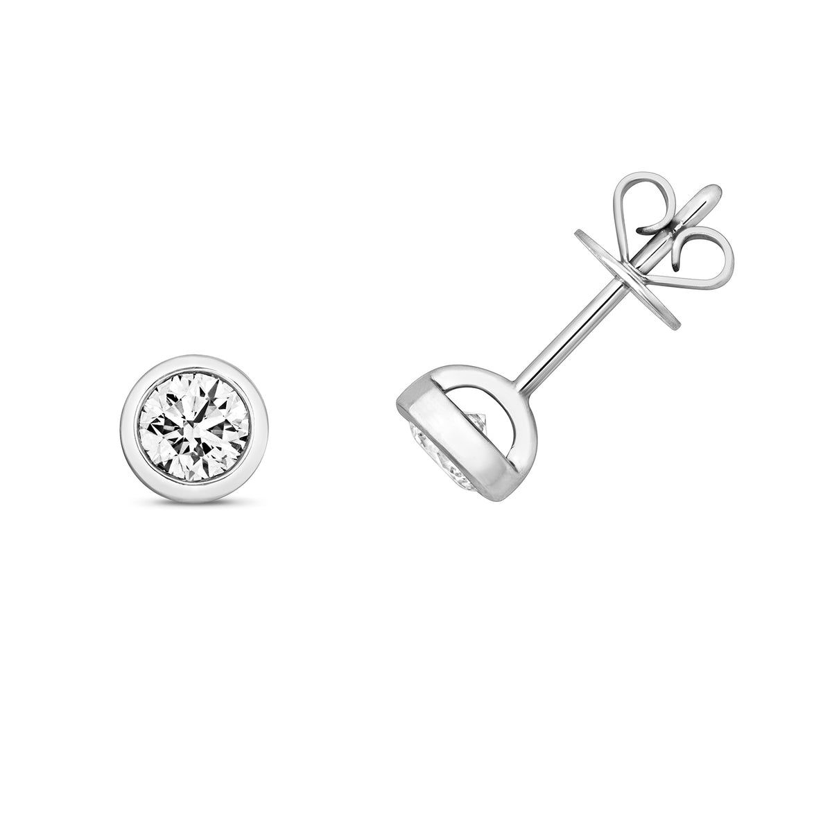 18ct White Gold Diamond Earrings 0.5CT