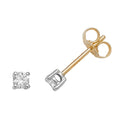 18ct Yellow Gold Diamond Earrings 0.2CT