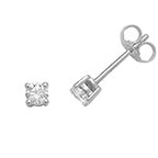 18ct White Gold Diamond Earrings 0.33CT