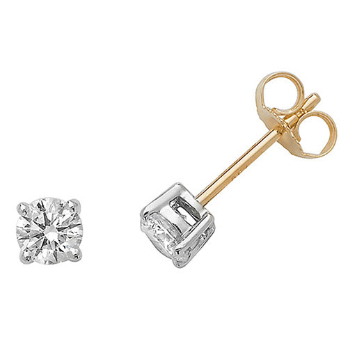 18ct Yellow Gold Diamond Earrings 0.65CT