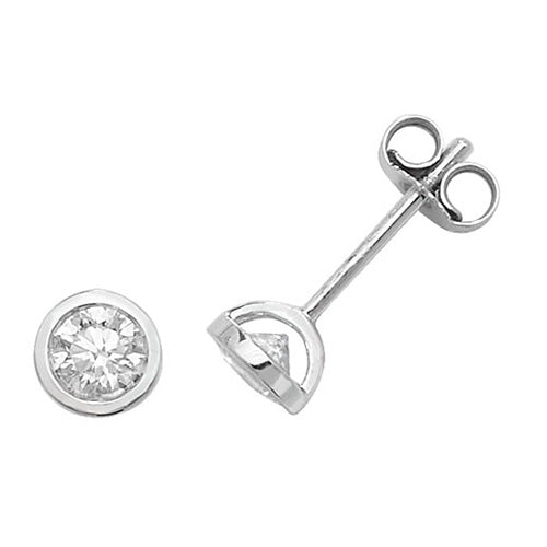 18ct White Gold Diamond Earrings 0.66CT EDQ190W