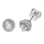 18ct White Gold Diamond Earrings 0.92CT