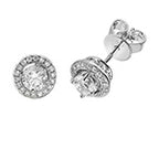 18ct White Gold Diamond Earrings 0.92CT