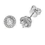 18ct White Gold Diamond Earrings 0.92CT