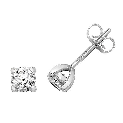 18ct White Gold Diamond Earrings 0.75CT