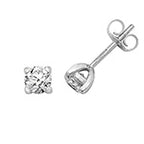 18ct White Gold Diamond Earrings 0.75CT