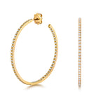 Clustdlysau Diemwnt Aur Melyn 18k 1.1CT