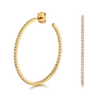 Clustdlysau Diemwnt Aur Melyn 18k 1.1CT
