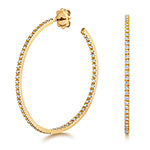 Clustdlysau Diemwnt Aur Melyn 18k 1.1CT