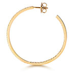 Clustdlysau Diemwnt Aur Melyn 18k 1.1CT