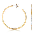 Clustdlysau Diemwnt Aur Melyn 18k 1.1CT