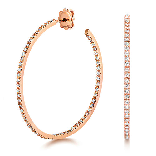 18ct Rose Gold Diamond Earrings 1.15CT