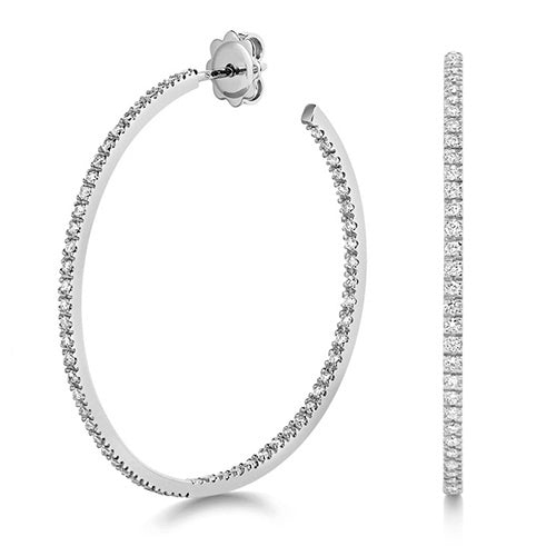 18ct White Gold Diamond Earrings 1.16CT